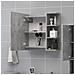 Mobile Bagno Specchio Grigio Cemento 62,5x20,5x64cm Multistrato - Foto miniatura 3