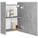 Mobile Bagno Specchio Grigio Cemento 62,5x20,5x64cm Multistrato - Foto miniatura 4
