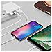 Caricatore Muro Doppio Usb 3a Smart Ic Cavo Usb-c Slim Bianco - Foto miniatura 2