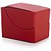 Clever pouf, Trasformabile in una chaise longue in ecopelle, colore rosso, Misure 100 x 70 x 50 cm - Foto miniatura 4