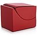 Clever pouf, Trasformabile in una chaise longue in ecopelle, colore rosso, Misure 100 x 70 x 50 cm - Foto miniatura 6