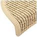 Tappeti Adesivi per Scale 15 pz 56x17x3 cm Beige Chiaro - Foto miniatura 4