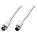 Cavo antenna TV 1 spina + 1 spina IEC 75 OHM - 5 mt - Foto miniatura 1