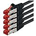 1.0m 2x RJ-45 Cat6 S / FTP (S-STP) M / M, 1m, Cat6, S / FTP (S-STP)  - Foto miniatura 1
