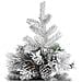 Albero Di Natale Con Neve Floccata E Pigne 150 Cm In Pvc E Pe - Foto miniatura 3