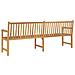 Panca da Giardino 228 cm in Legno Massello di Teak - Foto miniatura 6