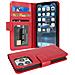 Custodia Compatibile Con Apple Iphone 13 Pro Max In Rosso Cremisi - Coperchio Protettivo Con Chiusura Magnetica E 3 Slot Per Carte - Foto miniatura 1
