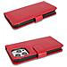 Custodia Compatibile Con Apple Iphone 13 Pro Max In Rosso Cremisi - Coperchio Protettivo Con Chiusura Magnetica E 3 Slot Per Carte - Foto miniatura 7