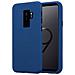 Custodia Compatibile Con Samsung Galaxy S9 Plus In Blu Scuro - Coperchio Protettivo Ibrido Con Silicone Tpu All'interno E 2 Pezzi Di Plastica All'esterno - Foto miniatura 1