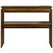 Tavolino Consolle Rovere Marrone 102x30x80 Cm Legno Multistrato - Foto miniatura 3
