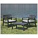 Set Salotto Da Esterno Benevento, Set Da Giardino Con 2 Poltrone E 1 Tavolino, Salottino Indoor E Outdoor Con Cuscini, 100% Made In Italy, Antracite - Foto miniatura 1
