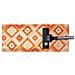 Tappeto Arredo Antiscivolo Camera Salotto Disegno Astratto Geometrico Avana By Suardi 65x110(Set 2) Arancio - Foto miniatura 5