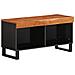 Mobile Porta Tv 85x33x43,5 Cm In Legno Massello Di Acacia - Foto miniatura 2