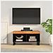 Mobile Porta Tv 85x33x43,5 Cm In Legno Massello Di Acacia - Foto miniatura 1