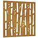 Decorazione Muro Da Giardino 55x55 Cm Bambù In Acciaio Corten - Foto miniatura 2