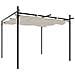 Pergola Con Tetto Retrattile Crema 295x292x230 Cm - Foto miniatura 1