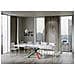 Tavolo Allungabile 90x120/224 Cm Volantis Telaio Gambe 4 Colori (b) - Bianco Frassino - Foto miniatura 3