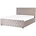 Letto Contenitore Velluto Amiens 160 X 200 Cm Tortora - Foto miniatura 4