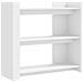 Tavolino Consolle Bianco 100x35x90 Cm In Legno Multistrato - Foto miniatura 2