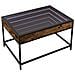 Tavolino Da Salotto Con Led Infinity Rovere Fumo 70x50x41 Cm - Foto miniatura 2