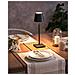 Lampada Da Tavolo Senza Fili A Led Baceiro Con Dimmer Metallo Nero - Foto miniatura 1