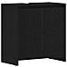 Armadietto Bagno Rovere Nero 60x33x60 cm Legno Ingegnerizzato - Foto miniatura 1