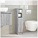 Mobile Da Bagno Con Portarotolo Grigio Sonoma 20,5x22x90 Cm - Foto miniatura 3