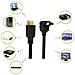 Cavo HDMI High Speed con Ethernet A /A M /M Angolato 90° 2m - Foto miniatura 4