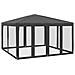 Tenda per Feste con 8 Pareti in Rete Antracite 4x4 m in HDPE - Foto miniatura 1