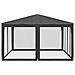 Tenda per Feste con 8 Pareti in Rete Antracite 4x4 m in HDPE - Foto miniatura 4