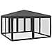 Tenda per Feste con 8 Pareti in Rete Antracite 4x4 m in HDPE - Foto miniatura 5