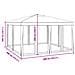 Tenda per Feste con 8 Pareti in Rete Antracite 4x4 m in HDPE - Foto miniatura 8