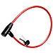 Cavo Antifurto Per Bicicletta Serratura A Chiave Sicurezza Ottimale, Rosso - Foto miniatura 4
