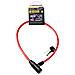 Cavo Antifurto Per Bicicletta Serratura A Chiave Sicurezza Ottimale, Rosso - Foto miniatura 5
