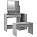 Set Tavolo da Toeletta con LED Grigio Sonoma Legno Multistrato - Foto miniatura 7