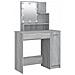 Set Tavolo da Toeletta con LED Grigio Sonoma Legno Multistrato - Foto miniatura 8
