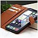 Custodia A Portafoglio Per Iphone 13 Pro Max Con Supporto E Linguetta Magnetica, Marrone - Foto miniatura 5