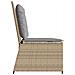 Panchina da giardino con cuscino Beige Poly Rattan - Foto miniatura 4
