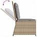 Panchina da giardino con cuscino Beige Poly Rattan - Foto miniatura 7