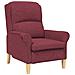 poltrona Rosso vino 76 x 94 x 102 cm Tessuto - Foto miniatura 1