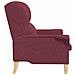 poltrona Rosso vino 76 x 94 x 102 cm Tessuto - Foto miniatura 5