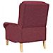 poltrona Rosso vino 76 x 94 x 102 cm Tessuto - Foto miniatura 6