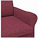 poltrona Rosso vino 76 x 94 x 102 cm Tessuto - Foto miniatura 7