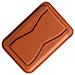 Porta Carte E Supporto Pieghevole In Pu Pelle Universale Con Slot A Farfalla Brown - Foto miniatura 2