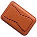 Porta Carte E Supporto Pieghevole In Pu Pelle Universale Con Slot A Farfalla Brown - Foto miniatura 3