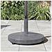 Base per Ombrello da Esterno Aspetto legno grigio scuro - Foto miniatura 4