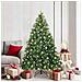 Albero di Natale artificiale con 300 LED Verde 180 cm PE e PVC - Foto miniatura 2