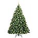 Albero di Natale artificiale con 300 LED Verde 180 cm PE e PVC - Foto miniatura 3