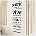 Eleganti Adesivi Murali In Pvc Con Slogan In Italiano - 29x43cm (2 Pezzi) Per Decorazioni Domestiche - Foto miniatura 2