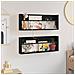 Scaffale per riviste 2 pcs Rovere Nero 80 x 12 x 30 cm - Foto miniatura 4